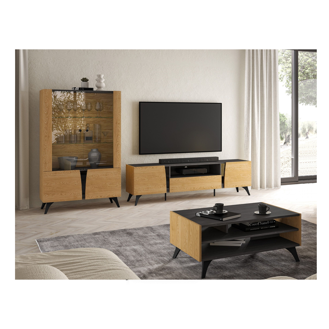 zestaw mebli nowoczesnych Toscania 2 komplet do salonu pokoju