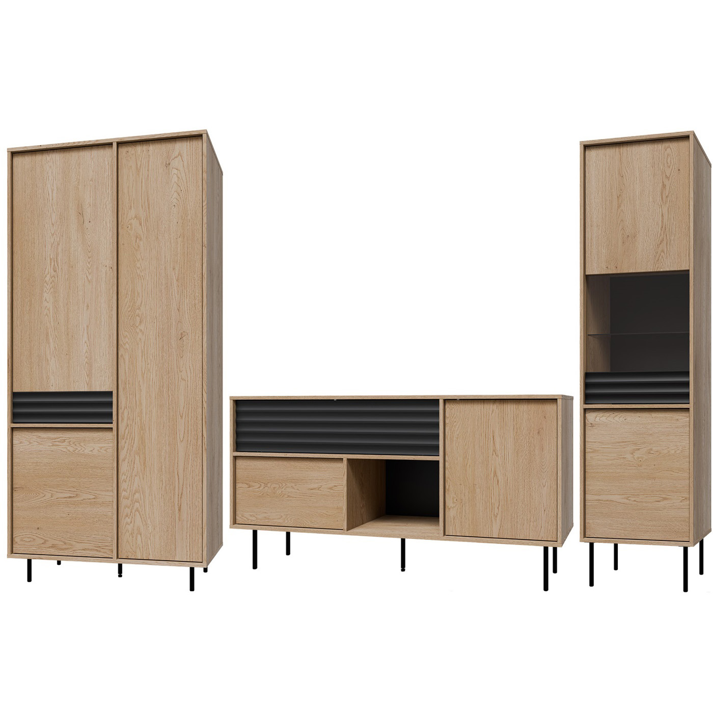 zestaw meblościanka Ardila A komoda witryna szafa nowoczesna