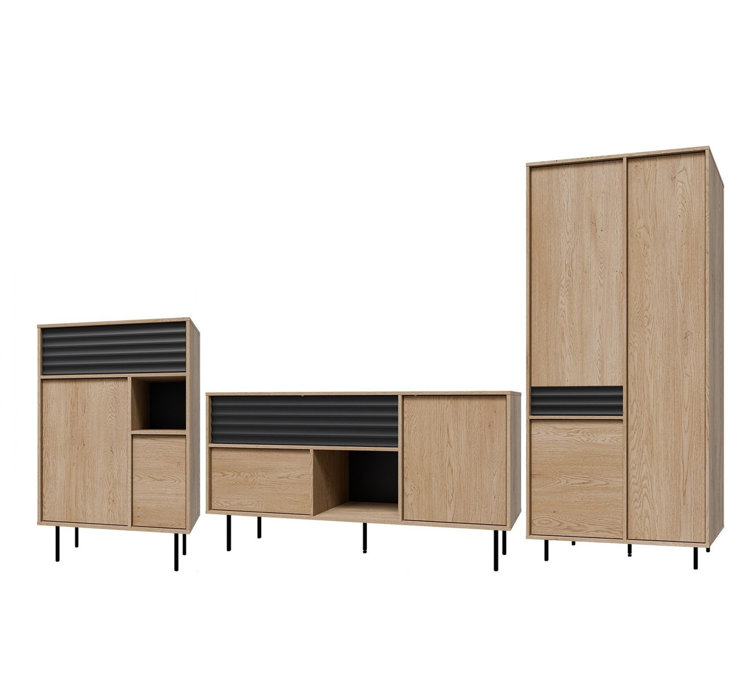 zestaw mebli pokojowych Ardila C komoda szafa meblościanka