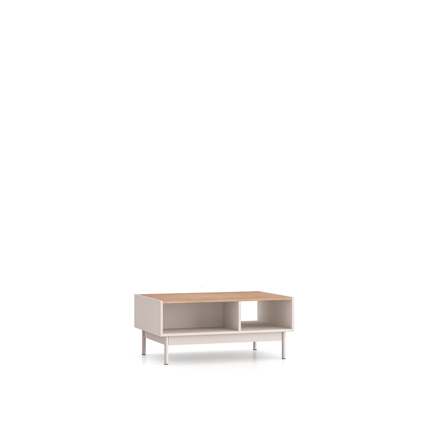 ława 90 na nóżkach Dunea 09 stolik kawowy z półką nowoczesny