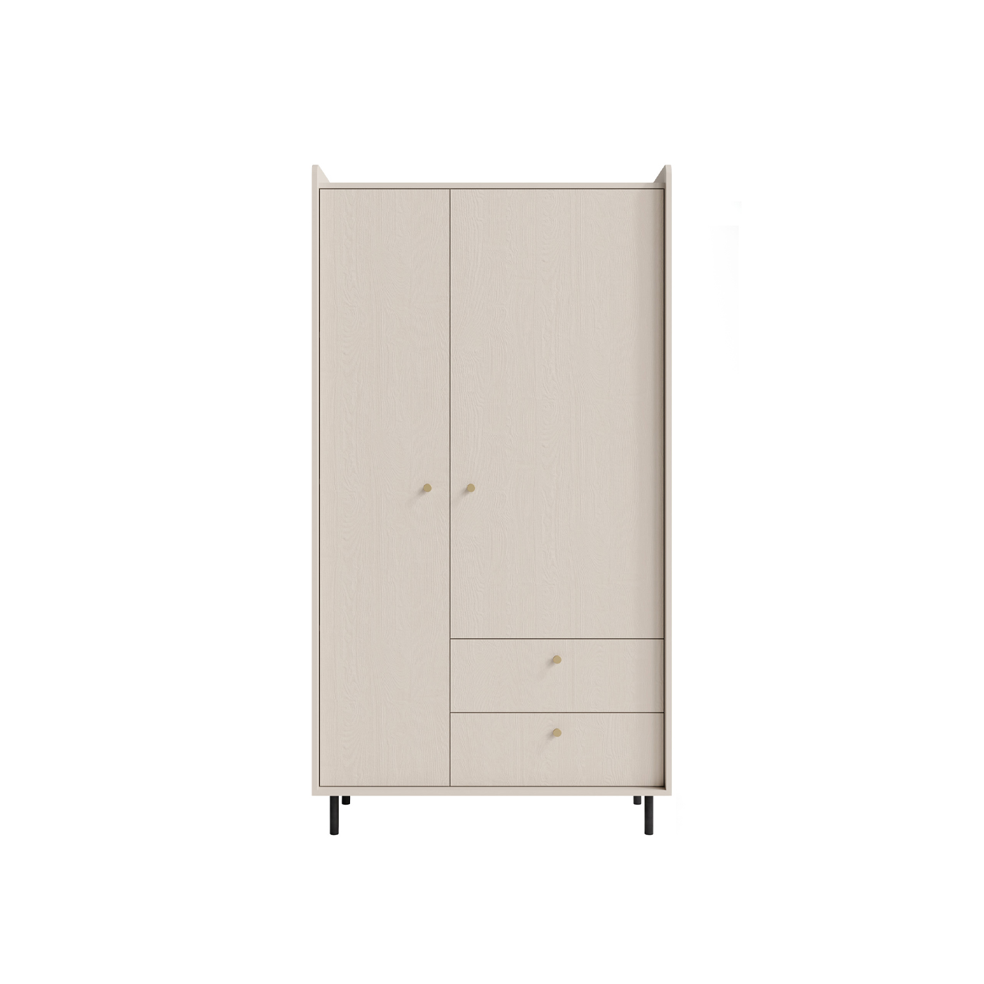 szafa 103 ,5 ubraniowa dwudrzwiowa Grande 12 z szufladami półkami