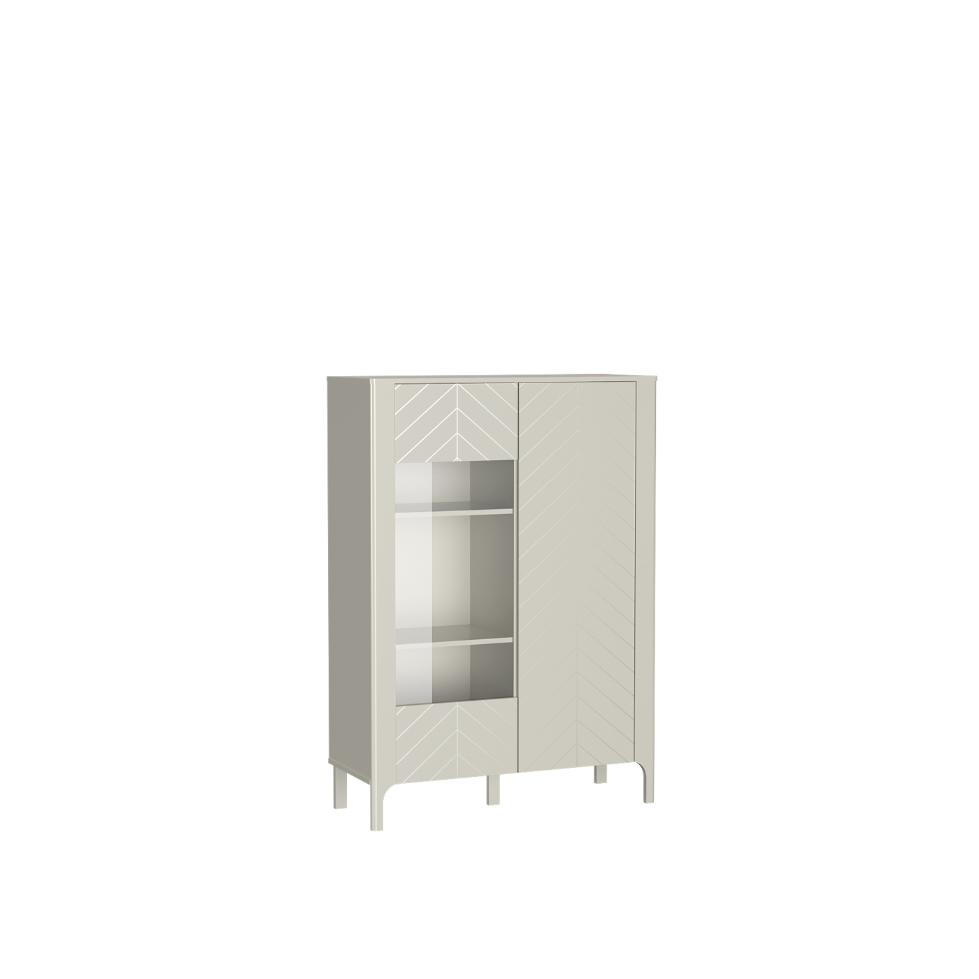 witryna 103 niska dwudrzwiowa Malumi 03 komoda wysoka szafka z szybą