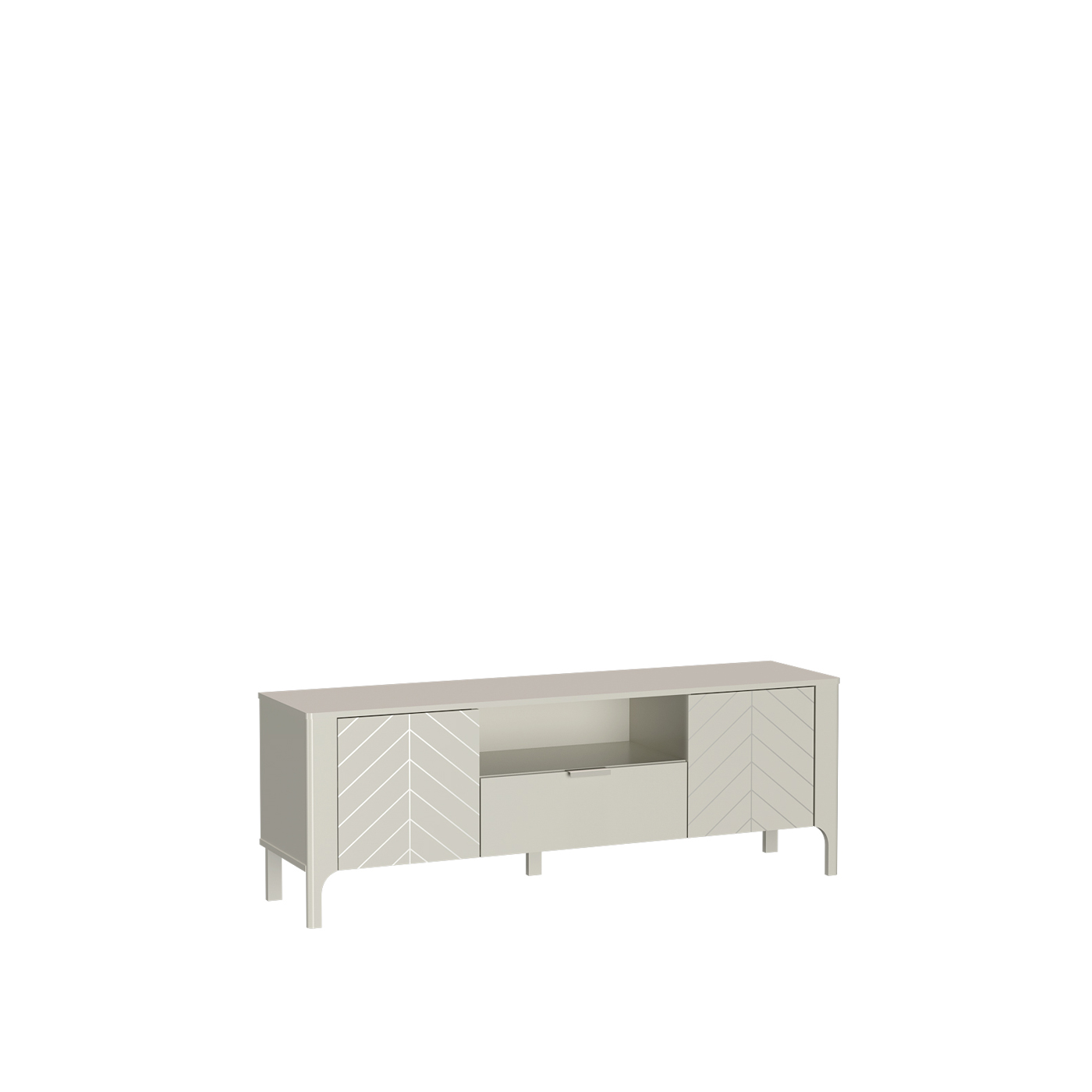 szafka 160 rtv na nóżkach Malumi 05 telewizyjna komoda niska kaszmir