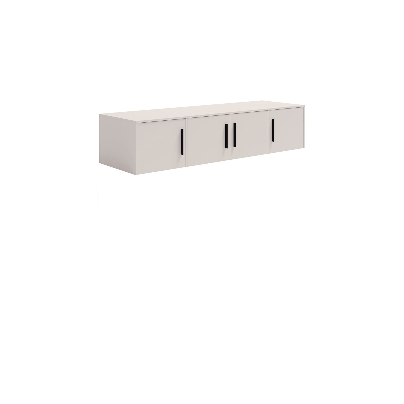 nadstawka 197 ,6 na szafę Maxione 06 czterodrzwiowa biała kaszmir