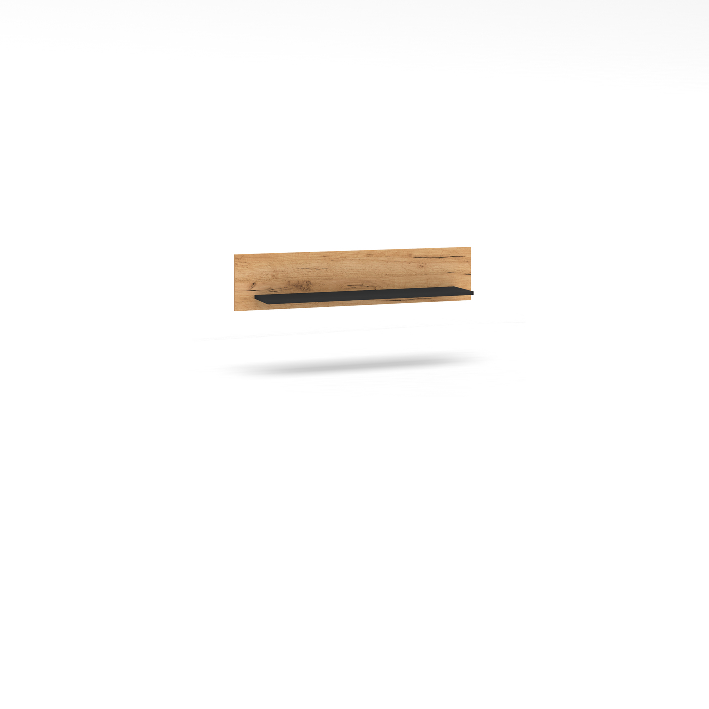 półka 110 ścienna Urso 12 dąb czarny do pokoju sypialni korytarza