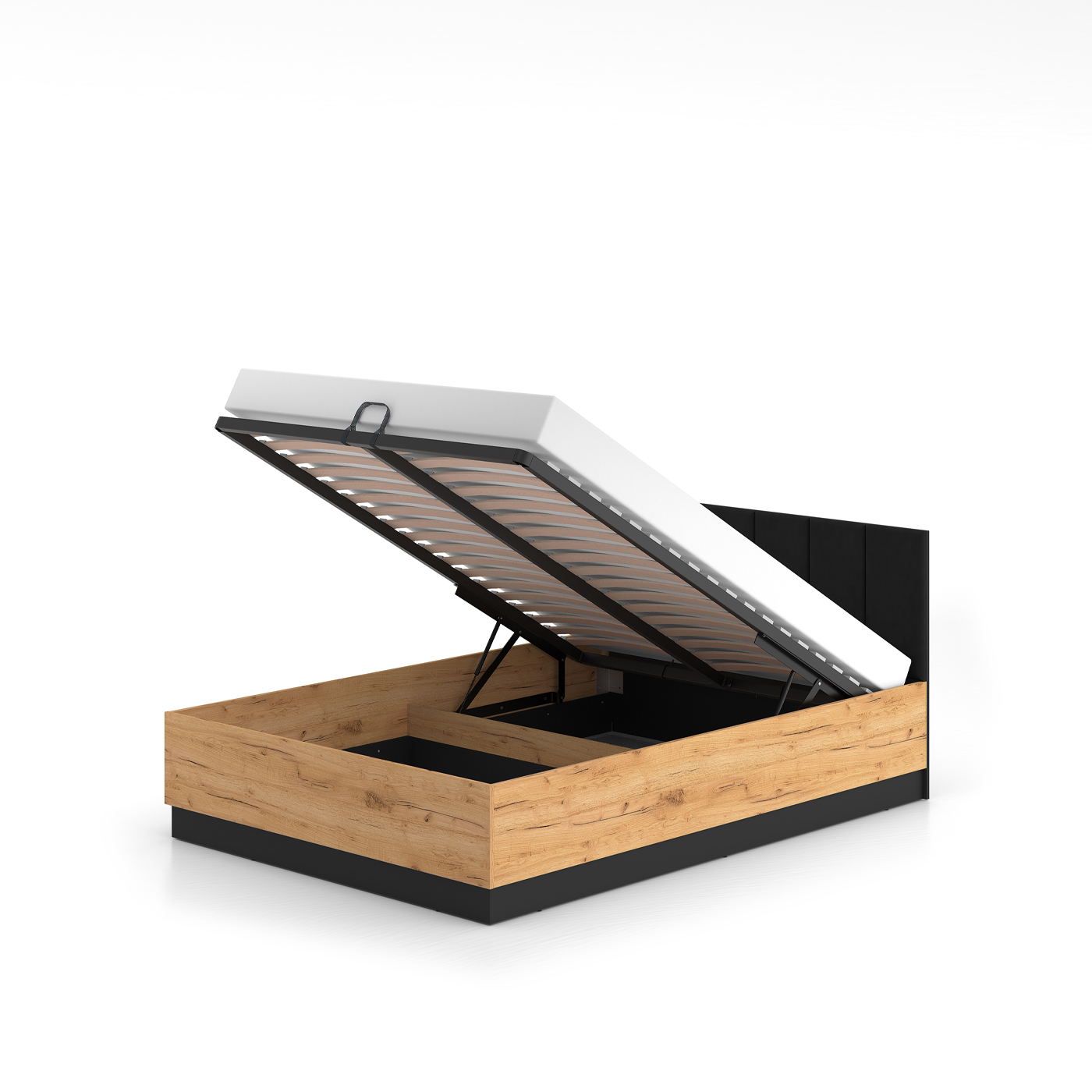 łóżko 140x200 duże młodzieżowe Urso 1301 pojemnikiem podnoszone