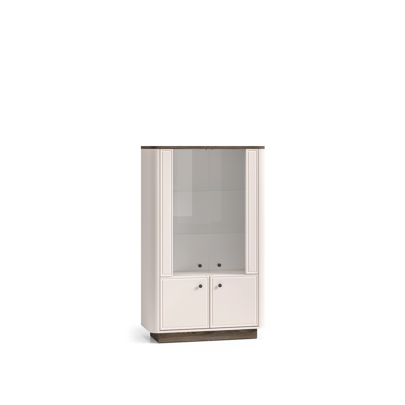 witryna 92 dwudrzwiowa niska Vilavio 02 gablota szafka wysoka z szybą