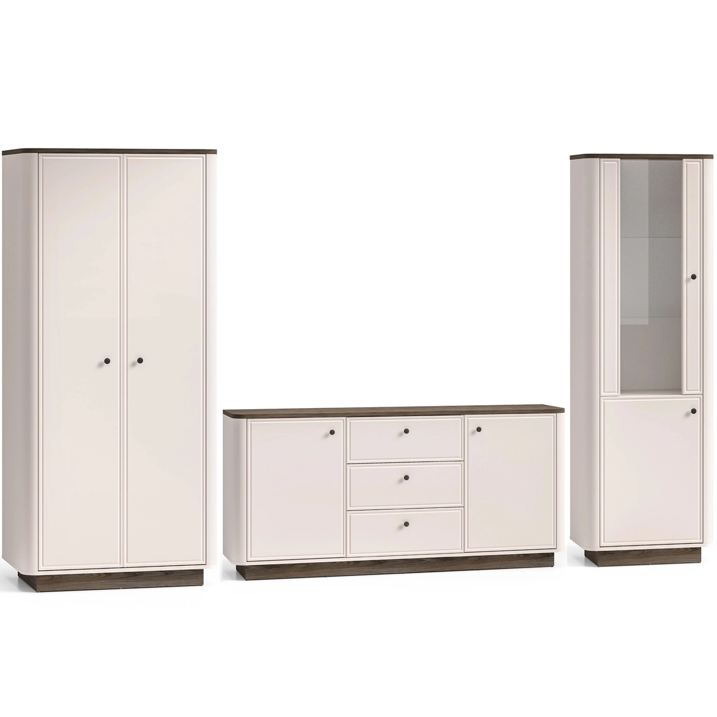 zestaw meblościanka Vilavio A witryna komoda szafa do pokoju salonu