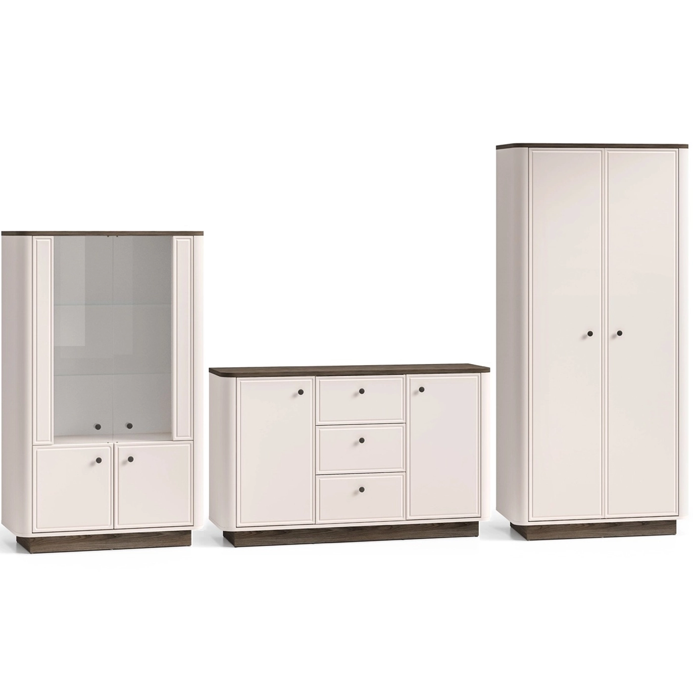 zestaw nowoczesna meblościanka Vilavio B komplet elegancki kaszmir