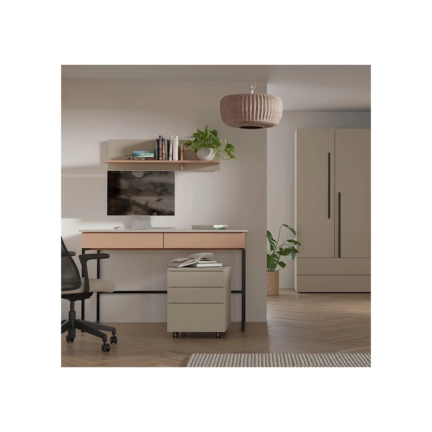 zestaw mały Lorin 7 z biurkiem dla dzieci ucznia młodzieży