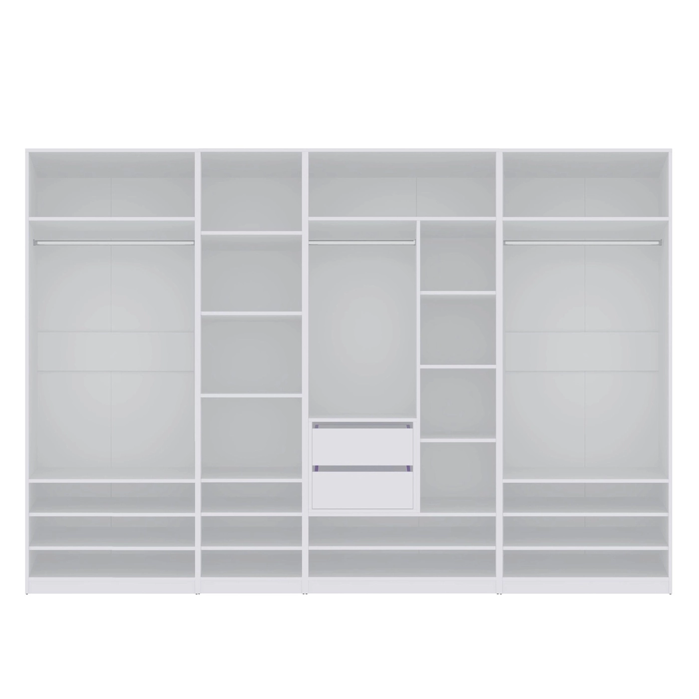 szafa 300 otwarta duża Tres Q zestaw szaf do garderoby sypialni