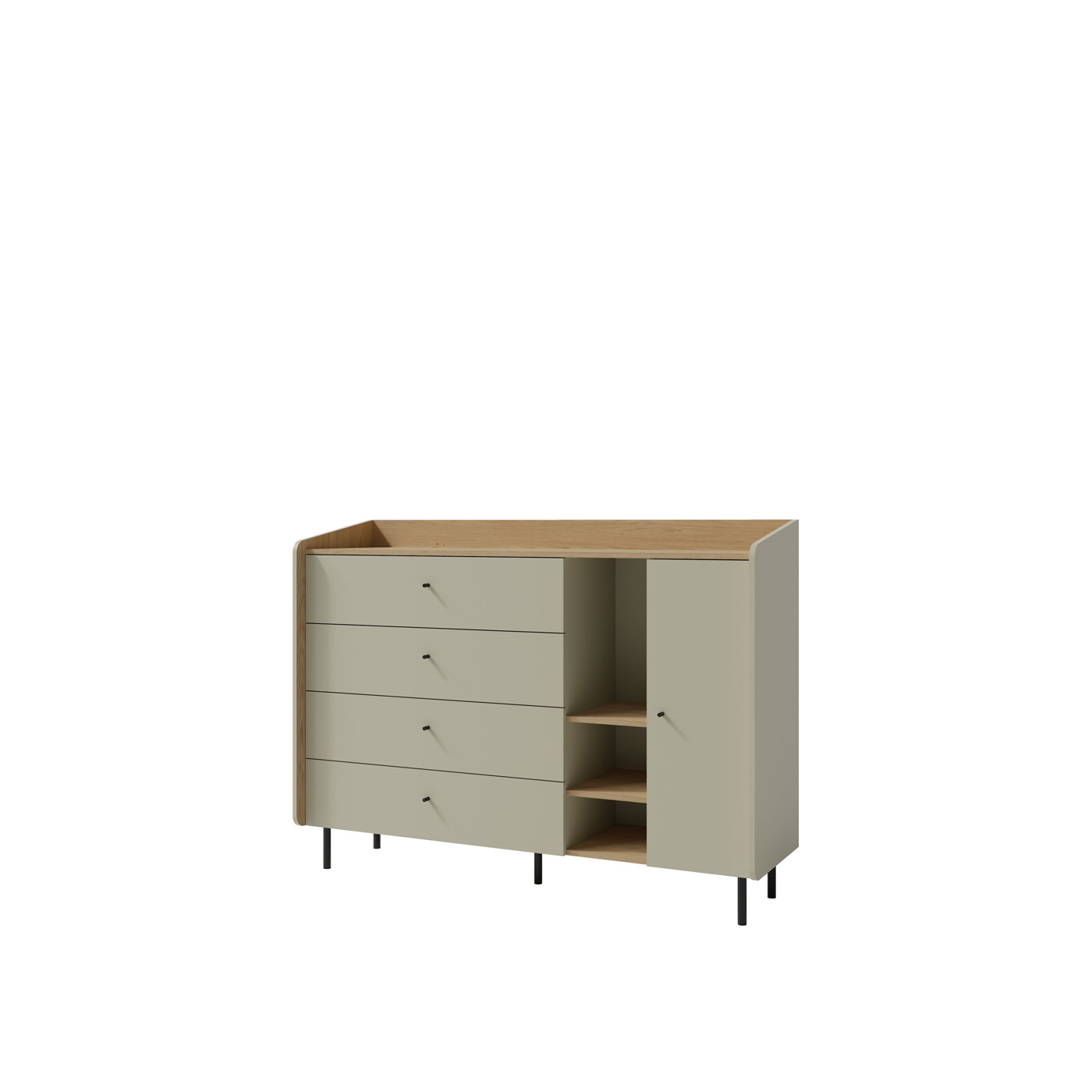 komoda 155 duża z szufladami Alessio 07 szeroka szafka nowoczesna