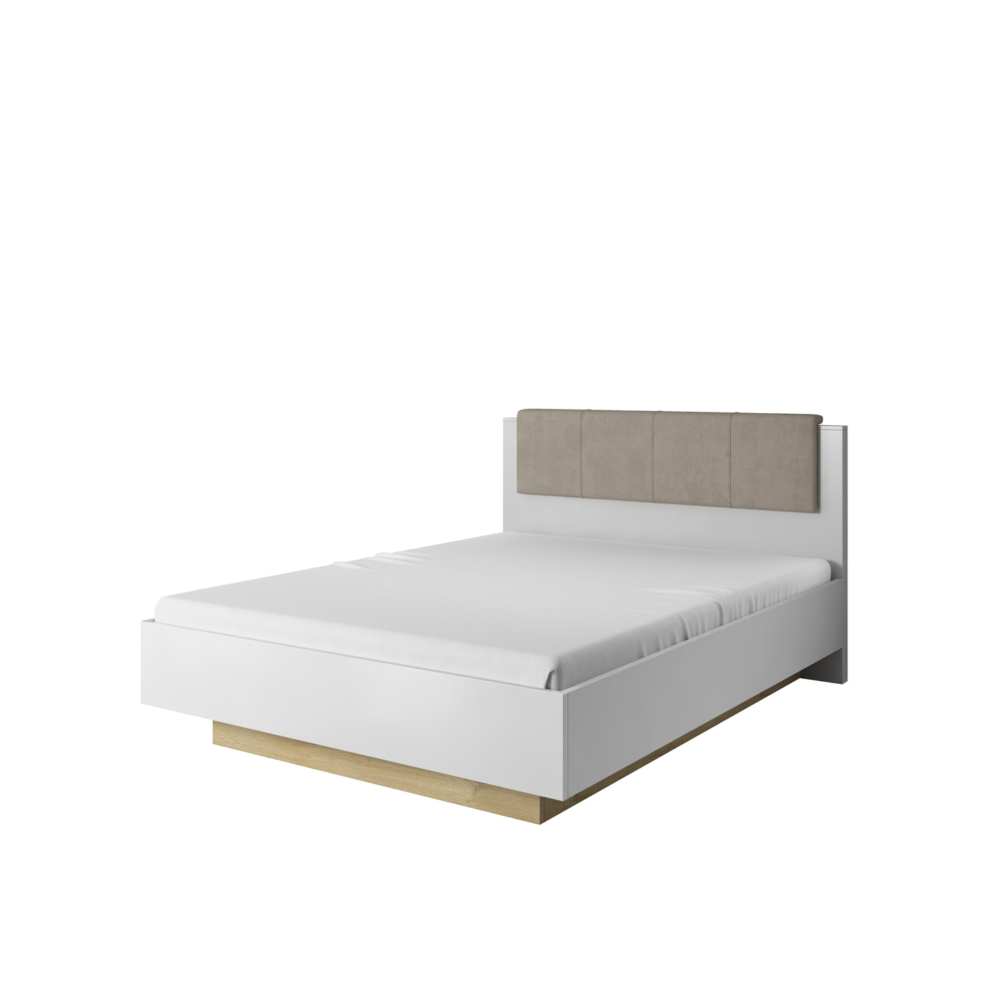 Łóżko Arco N biały połysk