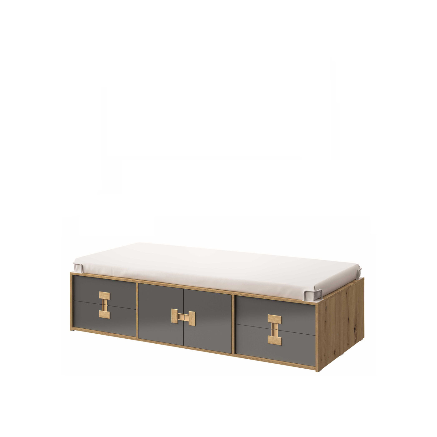 łóżko 90x200 nowoczesne Index 15 młodzieżowe z szafką szufladami