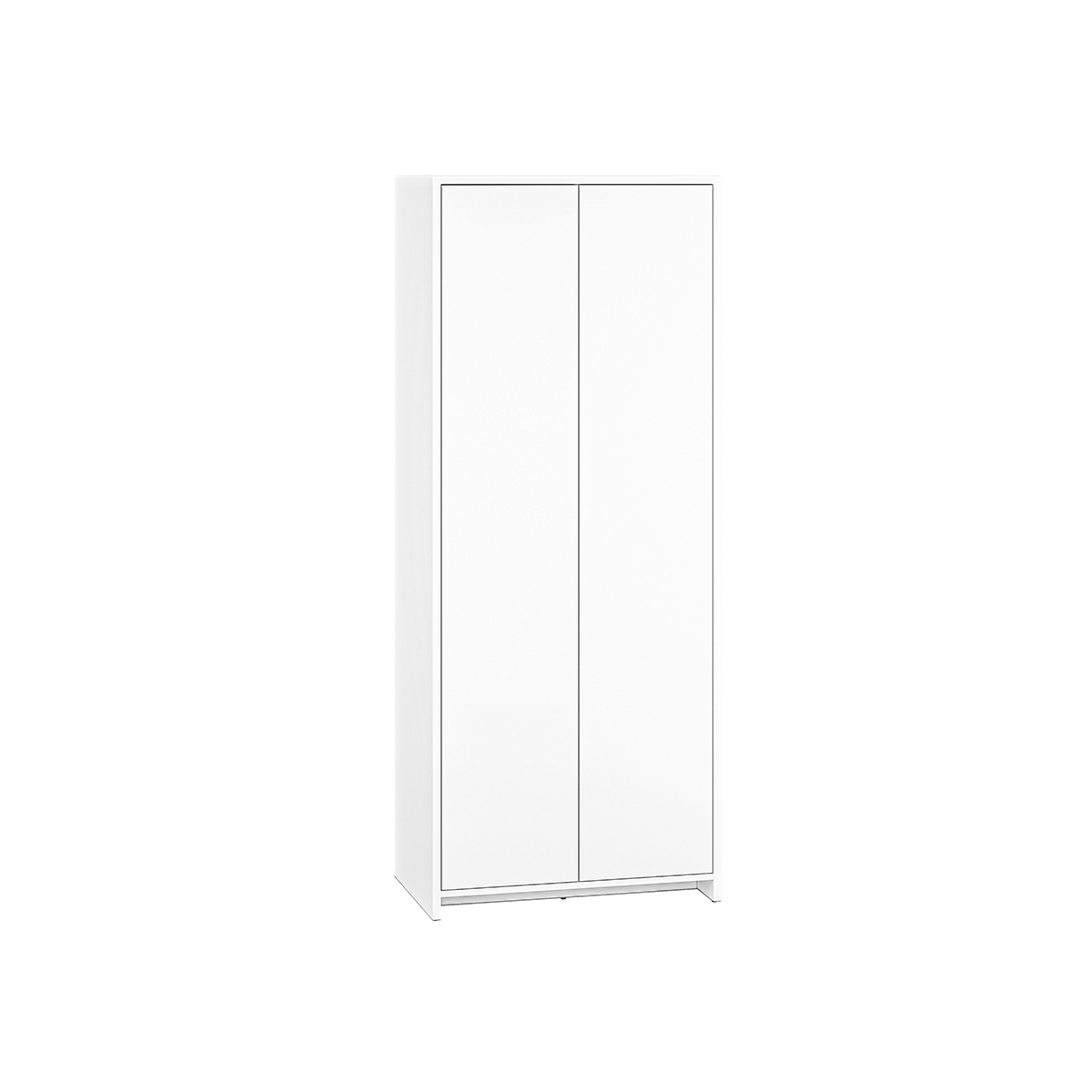 szafa 80 dwudrzwiowa ubraniowa Kendo 03 z półkami drążkami biała