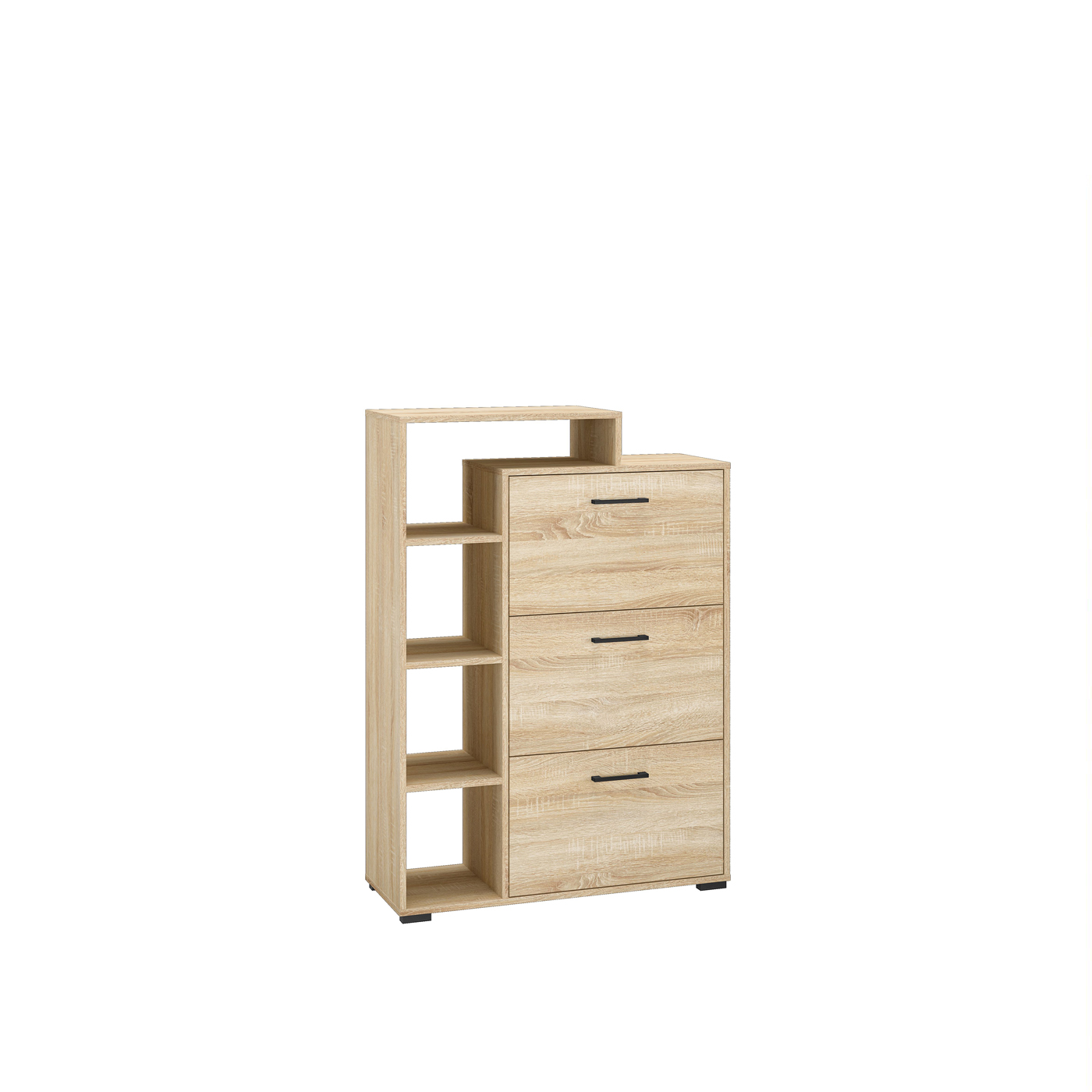 szafka 90 na buty z regałem Caro 13 nowoczesna sonoma