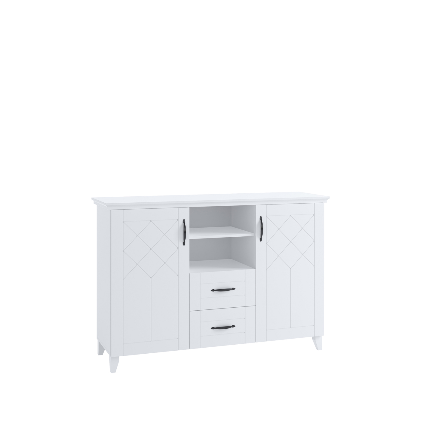 komoda 150 z szufladami drzwiami Classic 13 duża szafka na nóżkach