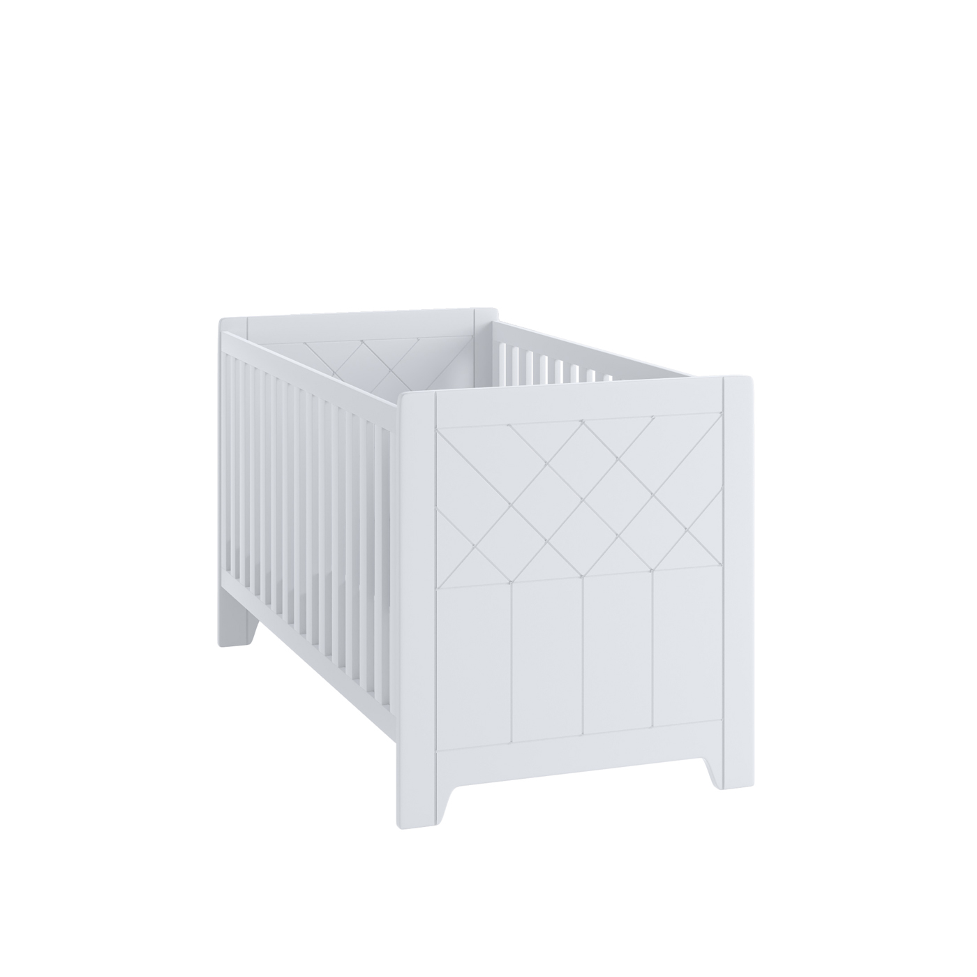 łóżeczko 70x140 dla dzieci Classic 08 łóżko 70 dzieci dziewczynki białe