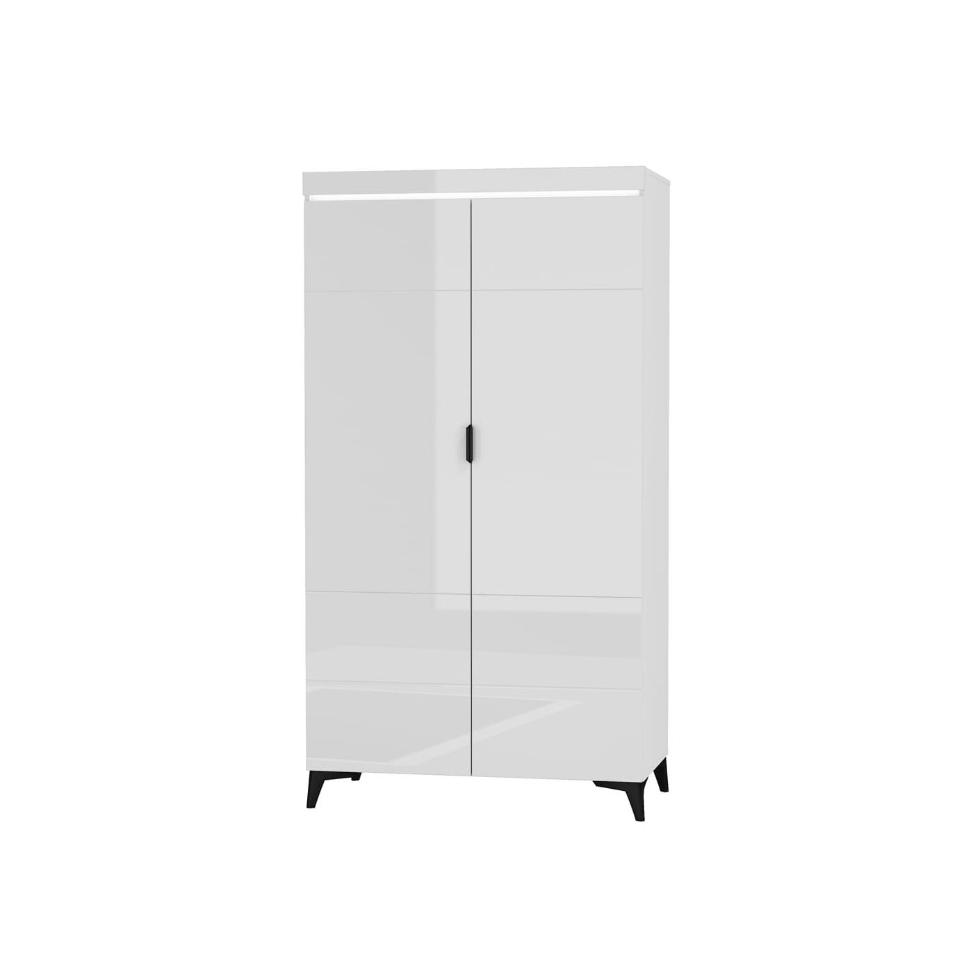 szafa 104 ,9 ubraniowa Baldur BDS-1 na nóżkach biała w połysku