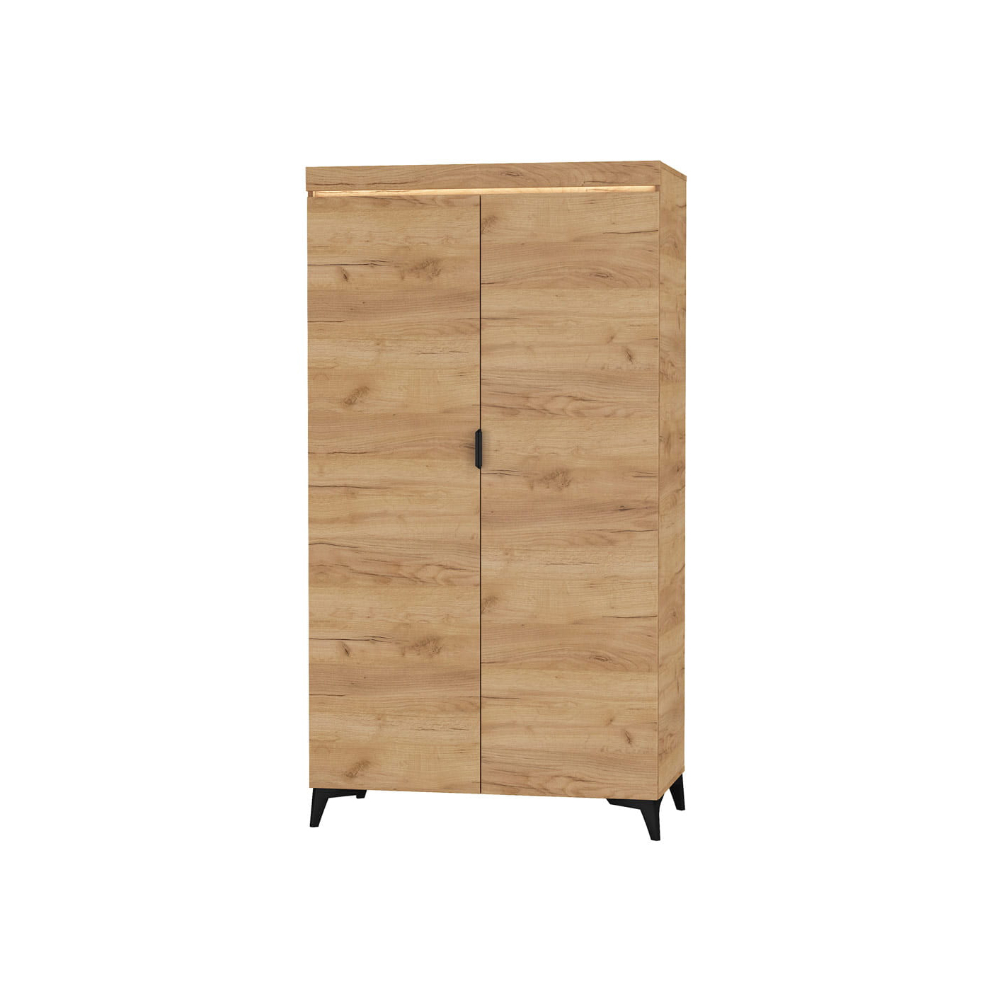 szafa 104 ,9 dwudrzwiowa ubraniowa Bragi BGS-1 półki drążki na nogach