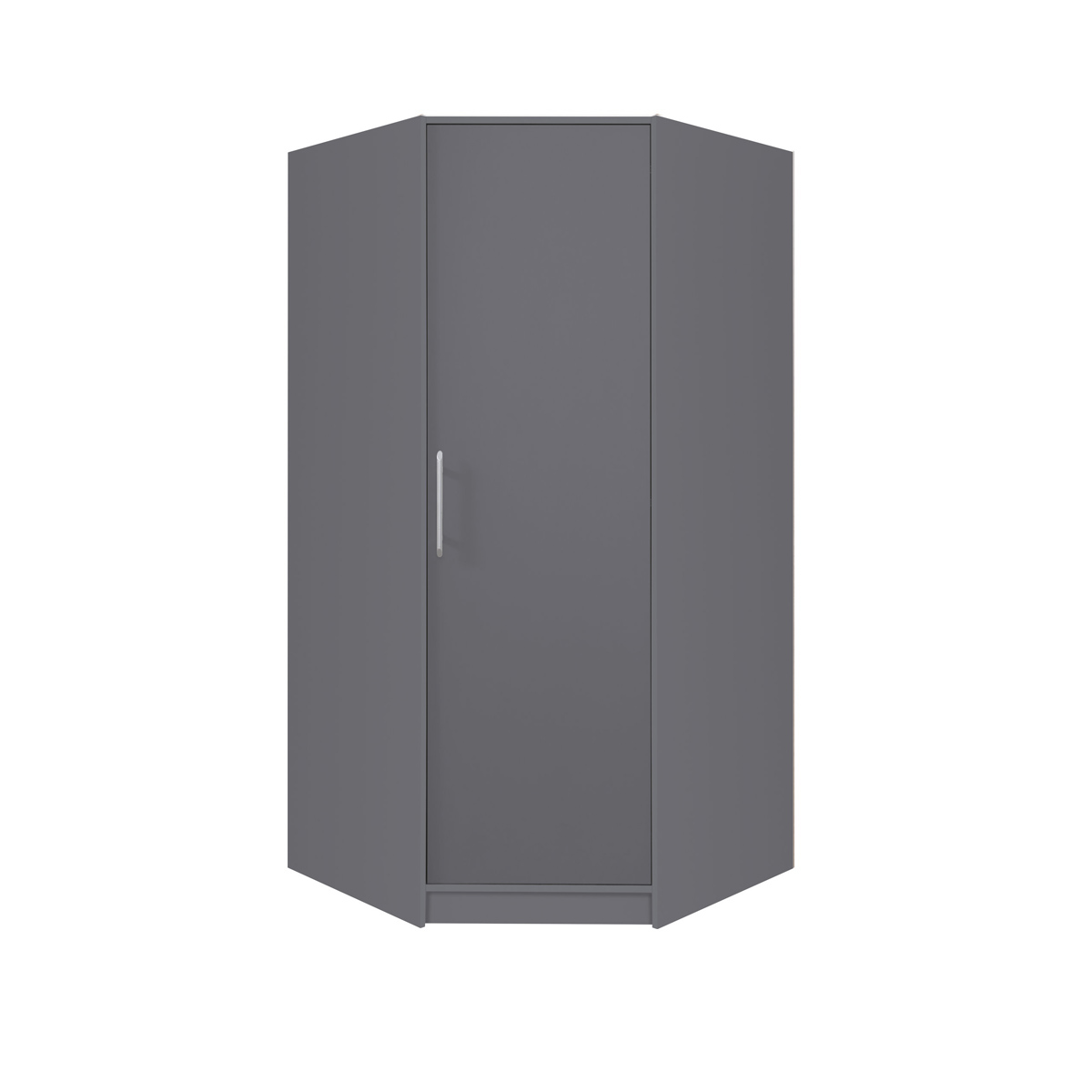 szafa 95 narożna Smart SR4 rogowa duża z półkami drążkiem szara