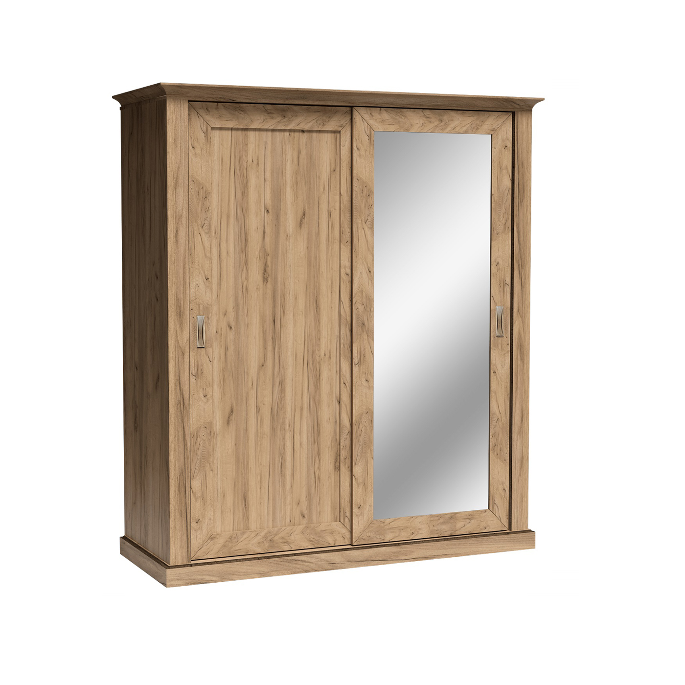 szafa 185 przesuwna z lustrem Antica A-183 z półkami szufladami drążkiem kraft złoty do sypialni pokoju