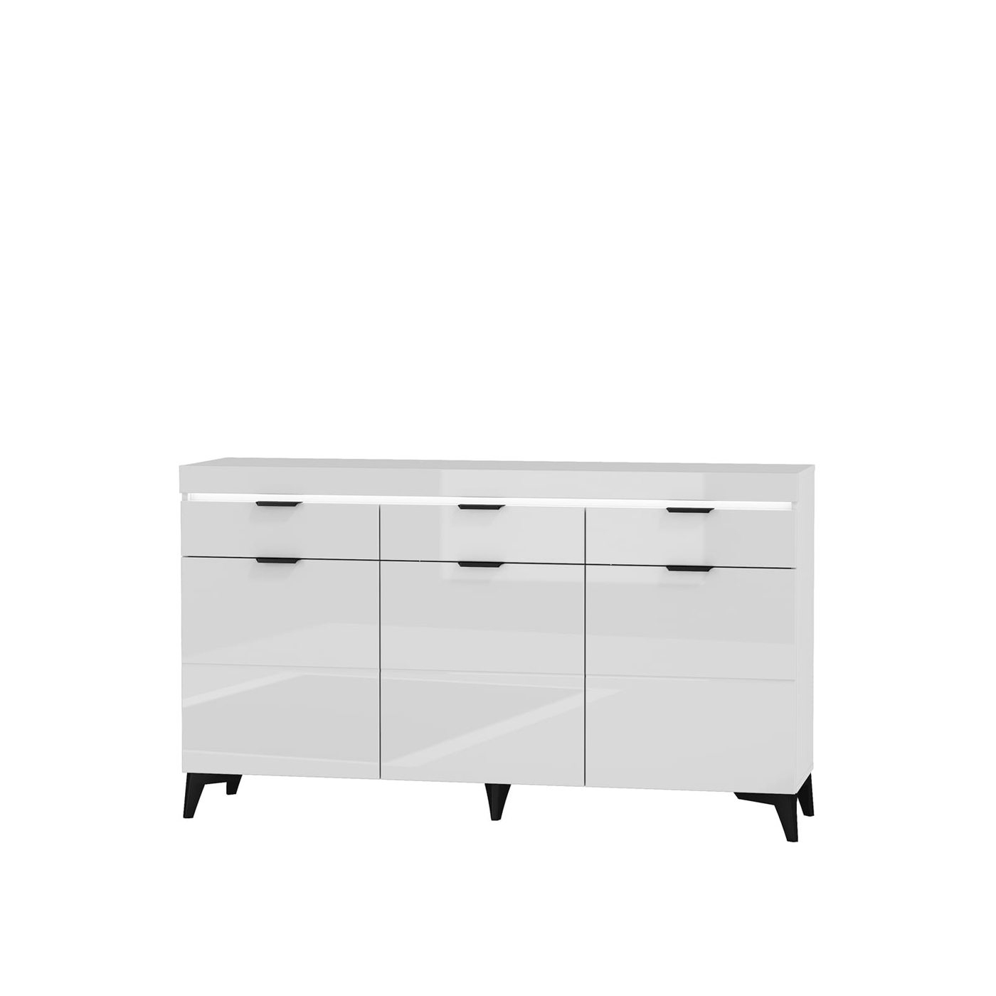 komoda 157 duża szuflady półki Baldur BDK-1 szafka szeroka na nóżkach