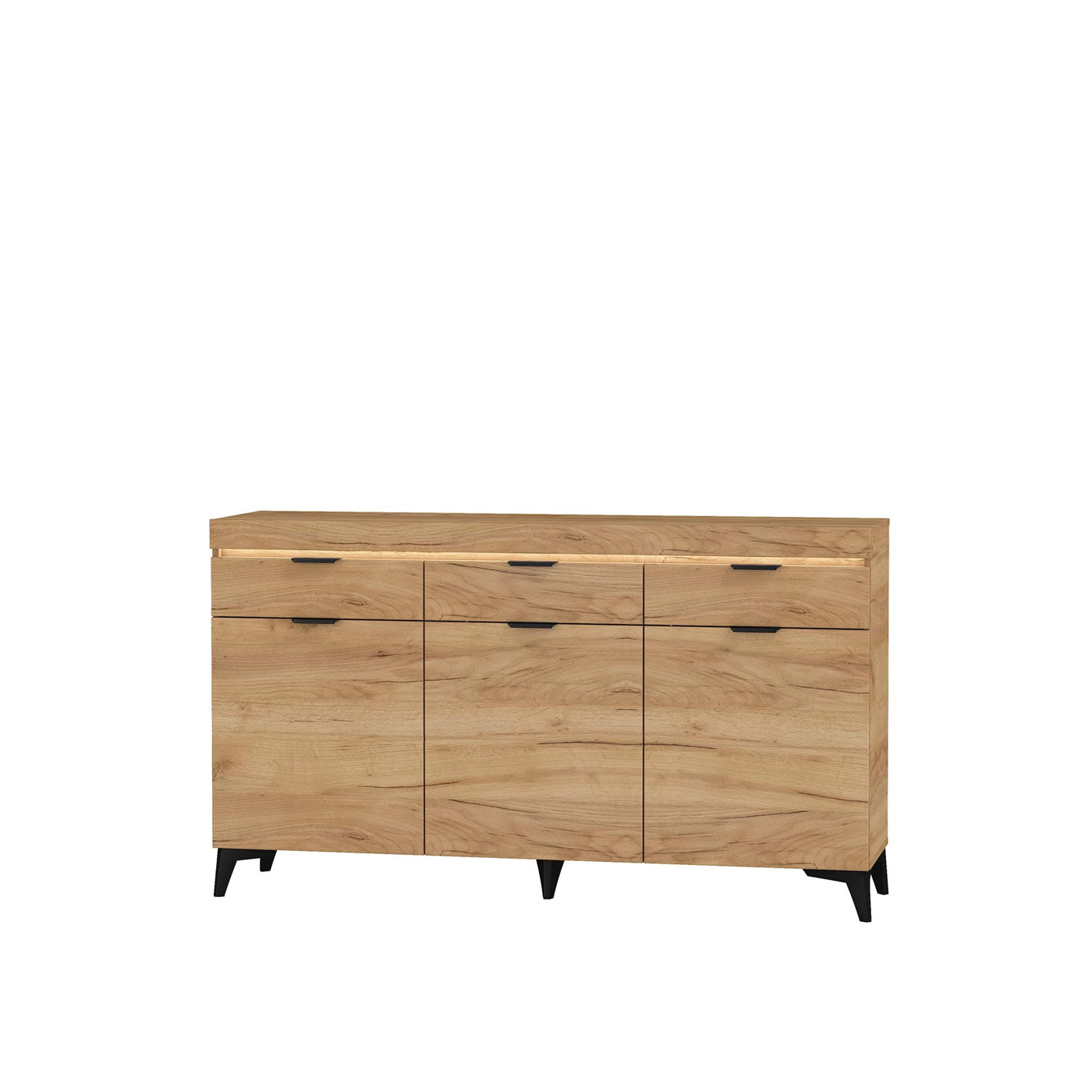 komoda 157 trzydrzwiowa z szufladami Bragi BGK-1 duża szeroka szafka