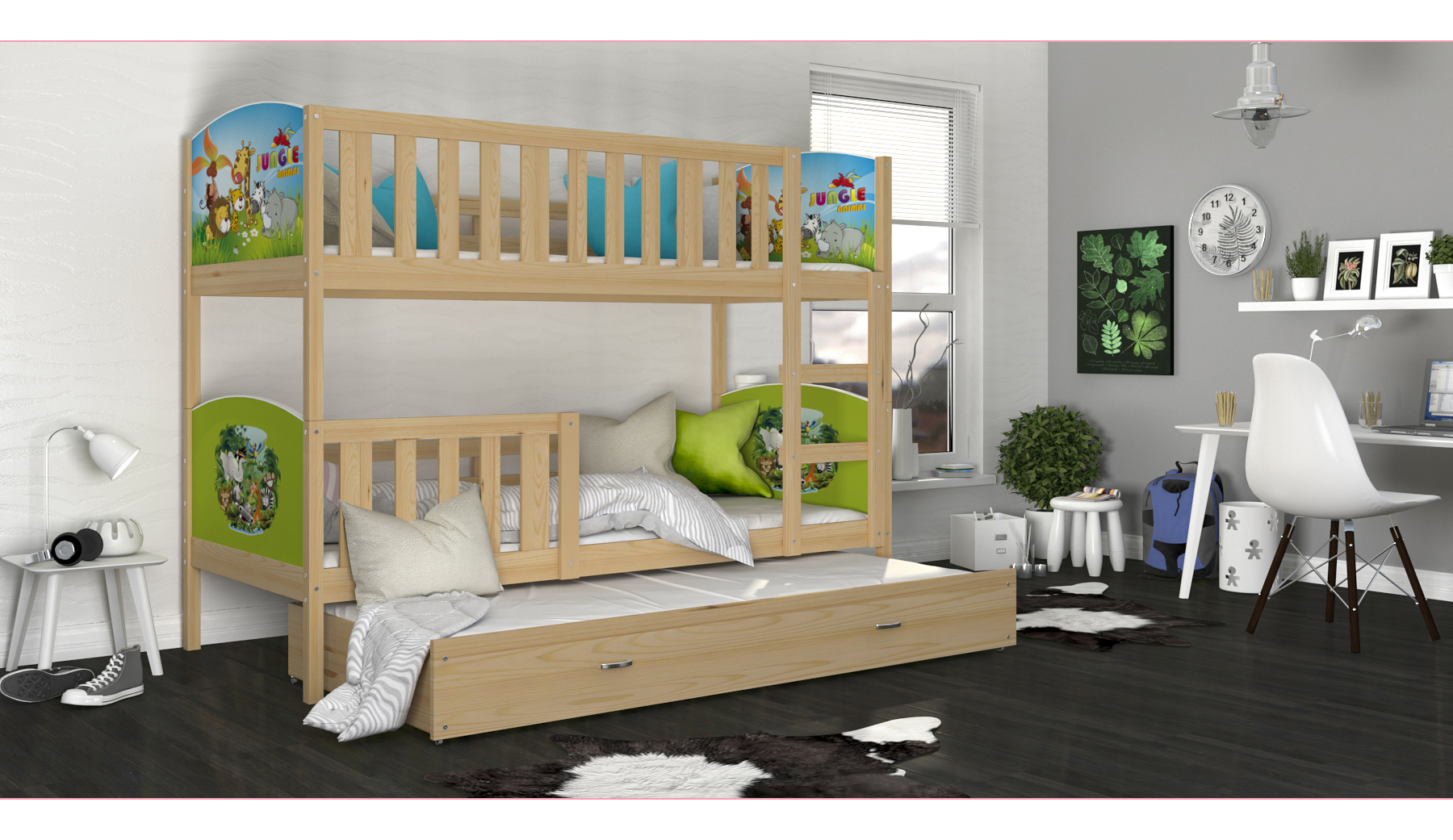 Łóżko 3-osobowe Tami 03 90x200