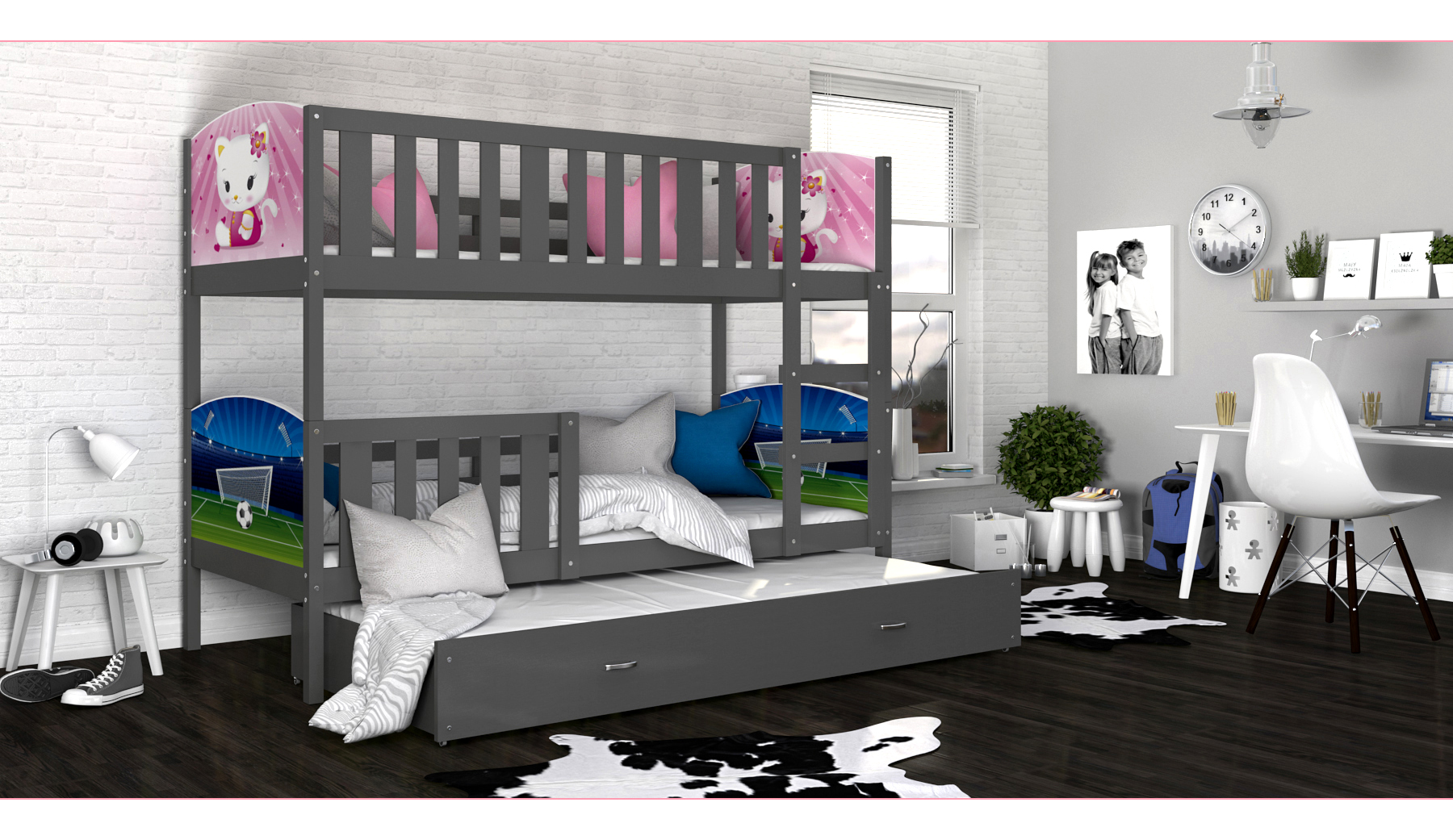 Łóżko 3-osobowe Tami 03 80x190