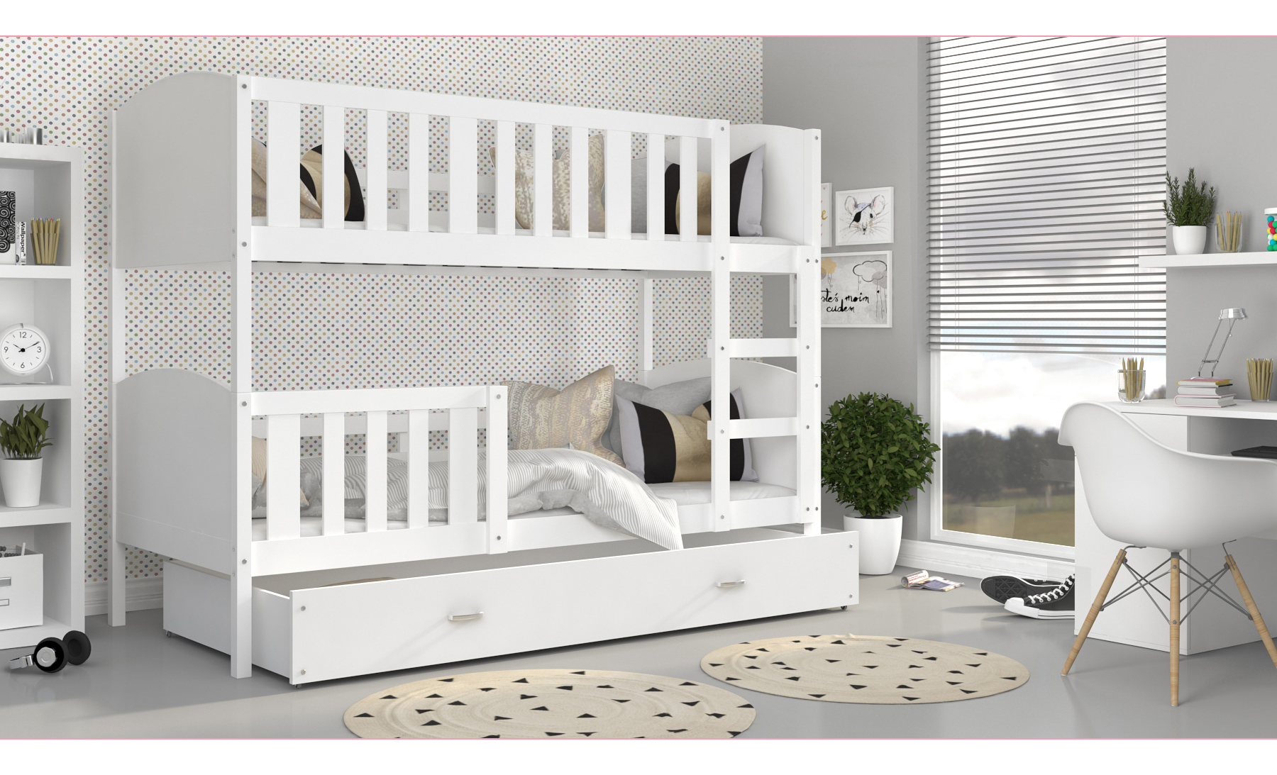 Łóżko piętrowe Tami Color 80x190