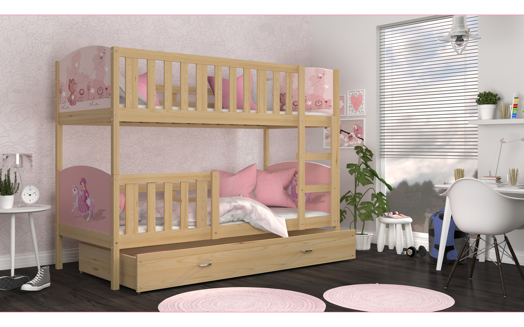 Łóżko piętrowe Tami 90x200