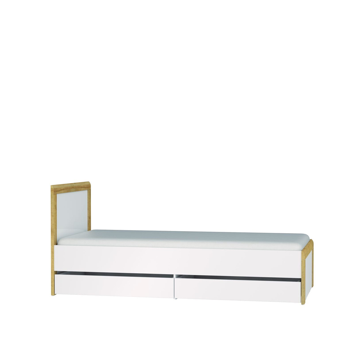 łóżko 90x200 z szufladami Theo THL-1 pojedyncze 90 jednoosobowe