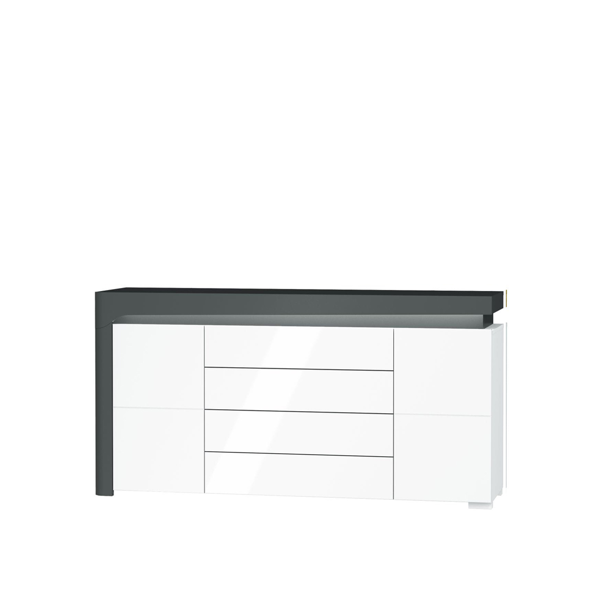 komoda 158 ,7 duża z szufladami Thea White WHK-3 szafka szeroka