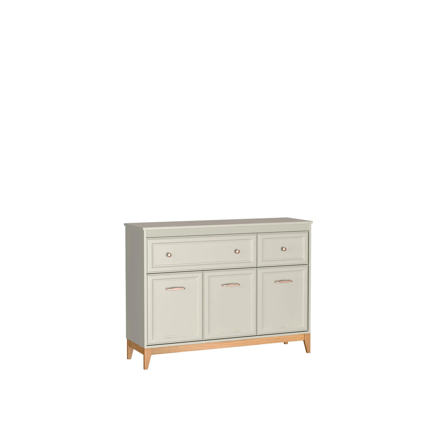 komoda 135 ,5 elegancka stylowa Windsor 01 na nóżkach szuflady półki