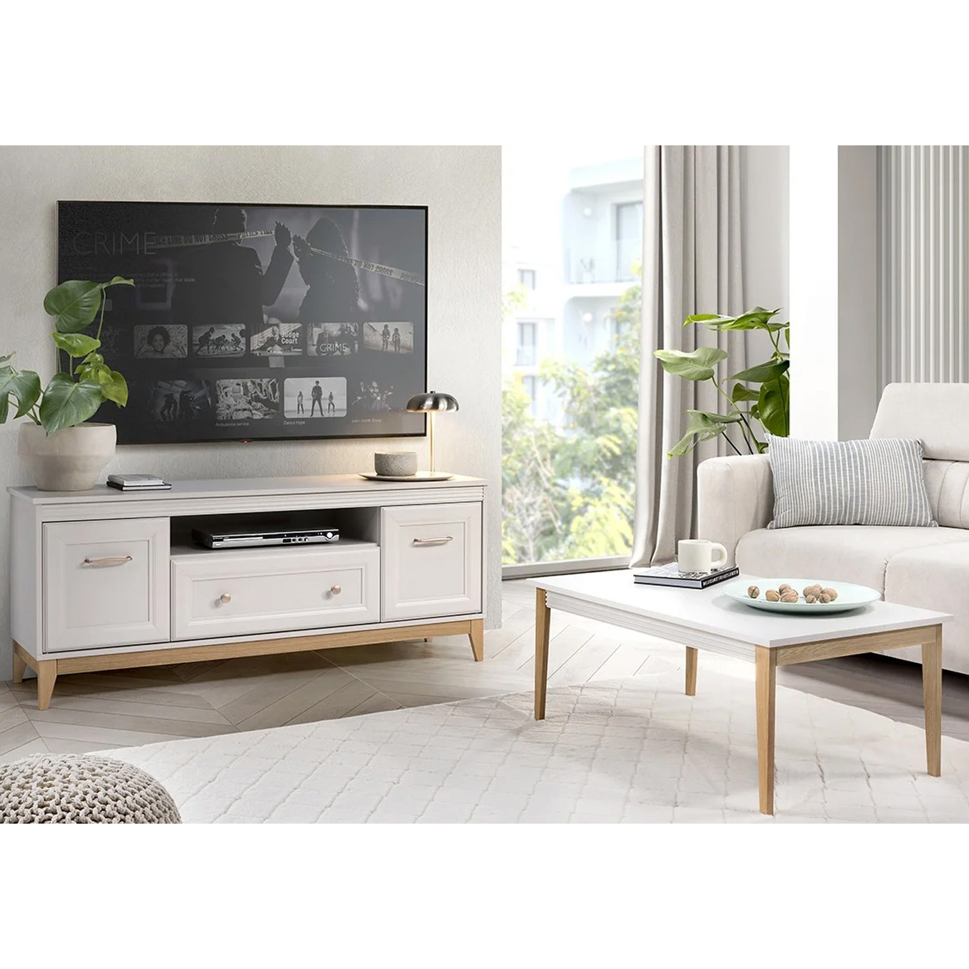 zestaw mebli nowoczesnych na nóżkach Windsor 4 mały komplet