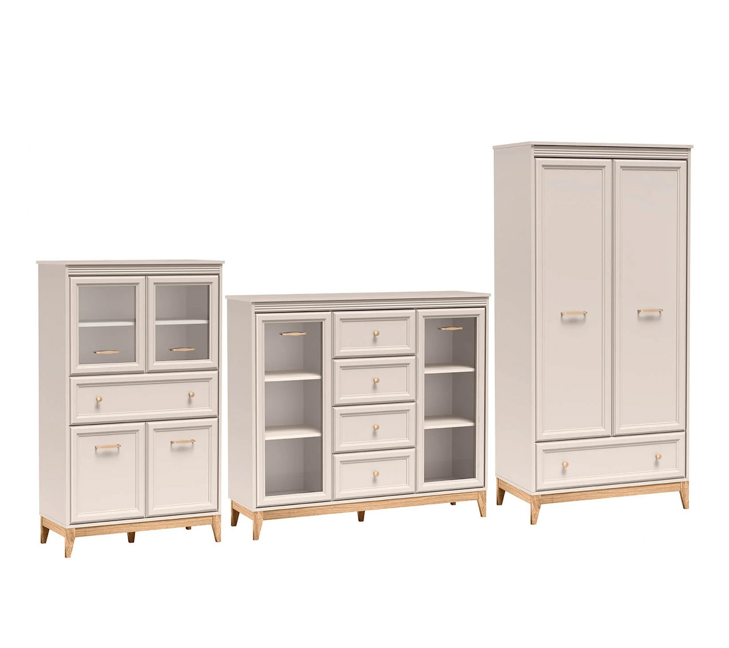 zestaw stylowy Windsor C komoda witryna szafa do salonu pokoju