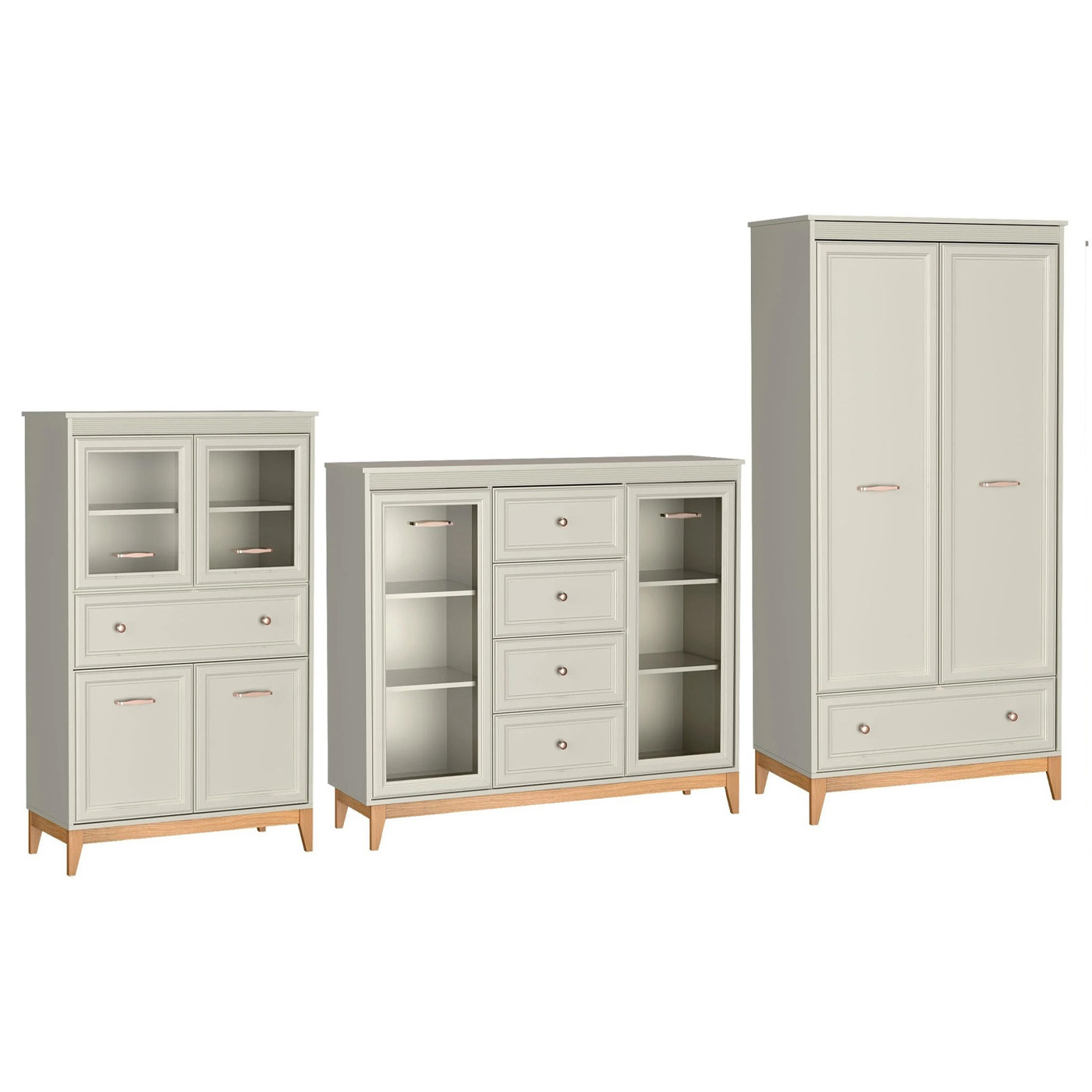 zestaw stylowy Windsor C komoda witryna szafa do salonu pokoju