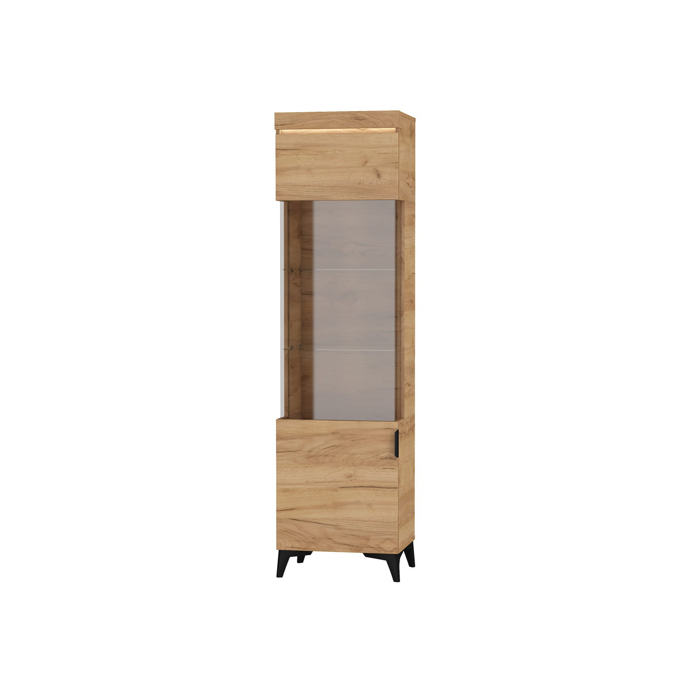 witryna 52 ,7 na nóżkach wysoka Bragi BGW-1 słupek regał przeszklony