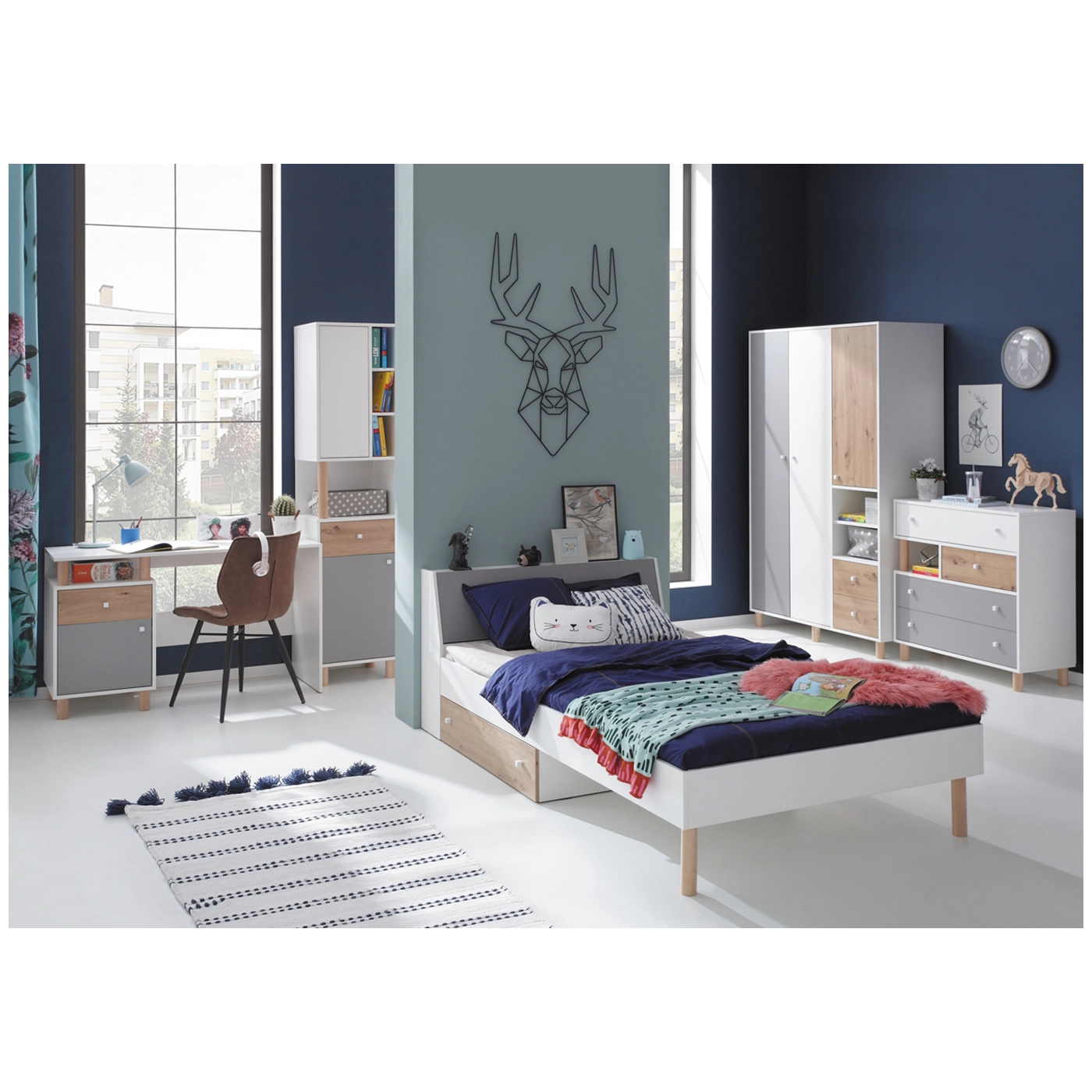 zestaw Faro A komplet mebli do pokoju młodzieżowego dziecięcego