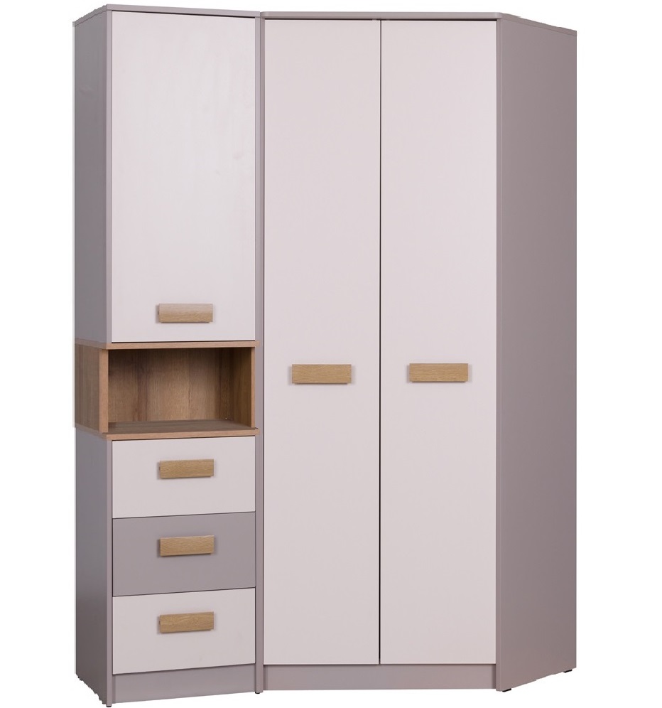 Zestaw mebli Grant 15 garderoba narożna congo