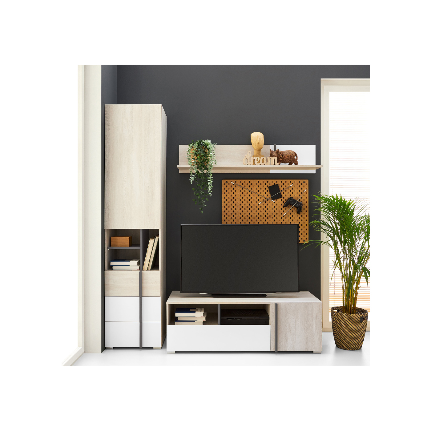 zestaw rtv komplet Remo 11 szafka pod telewizor regał półka