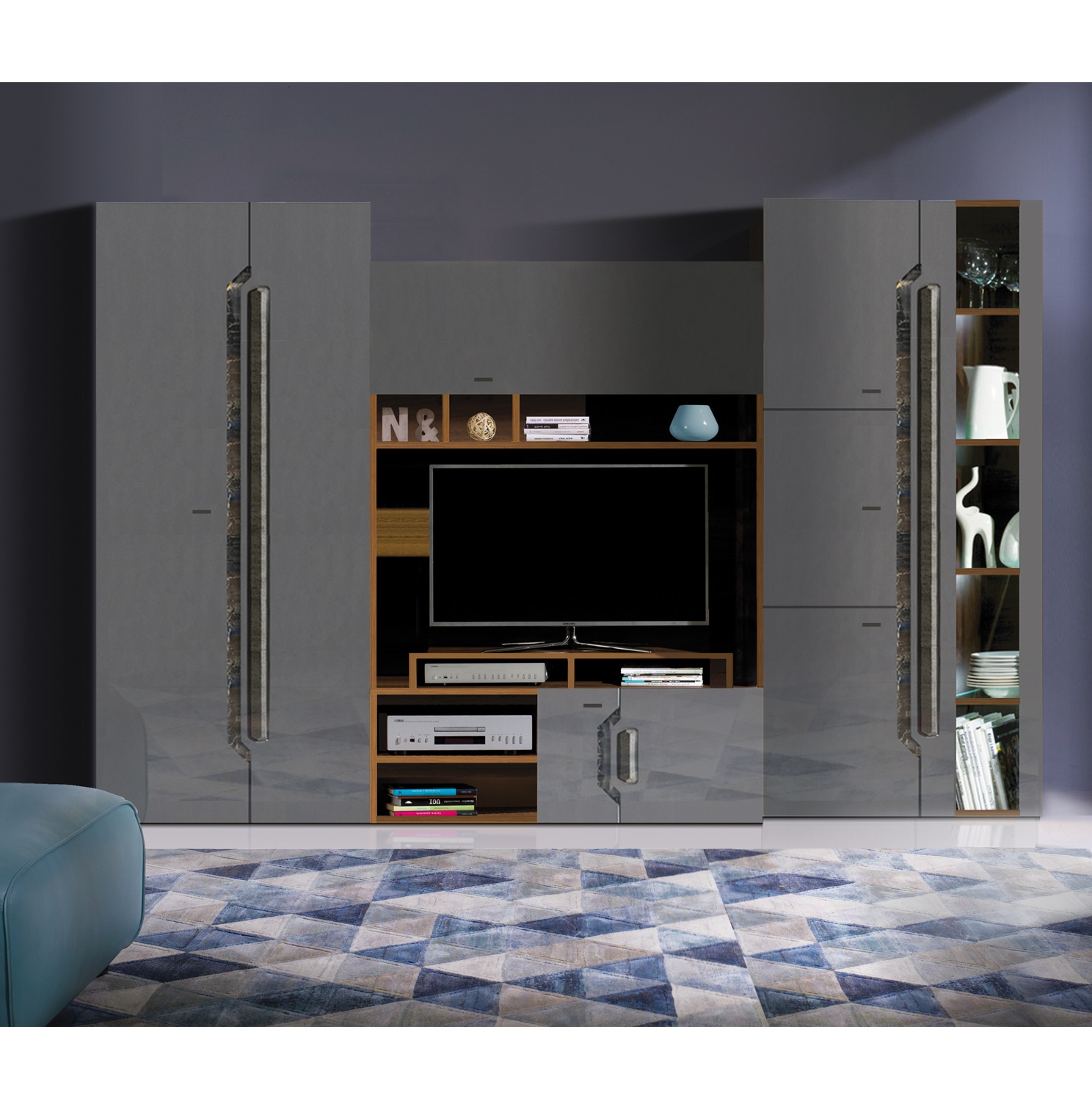 Meblościanka Davos zestaw podstawowy