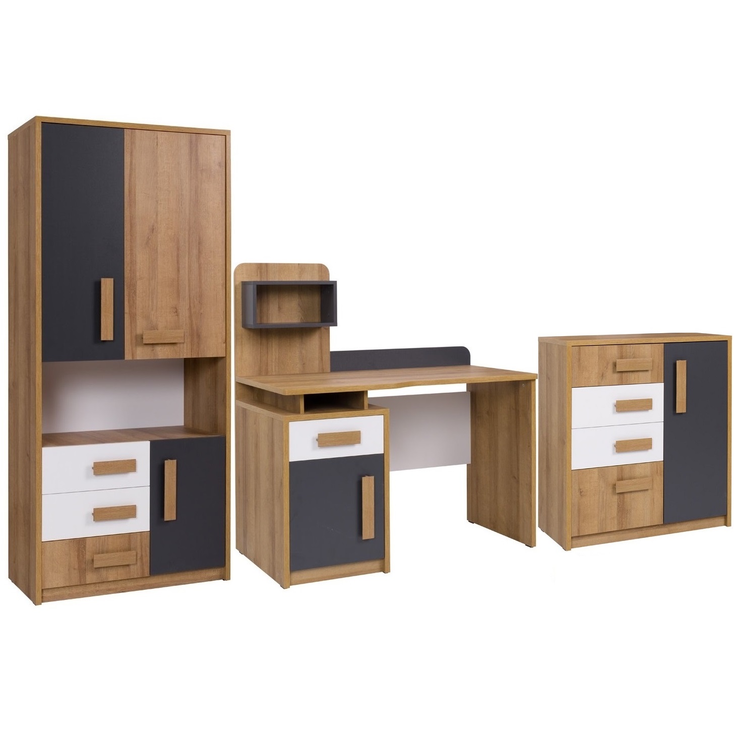 zestaw mebli Quatro 13 meblościanka młodzieżowa z biurkiem